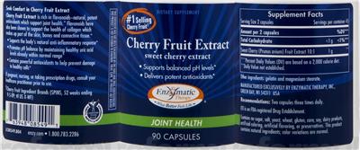 Photo of the Enzymatic Therapy Cherry Fruit Extract label