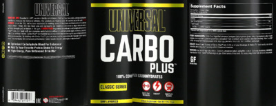 Photo of the Universal Carbo Plus Unflavored label