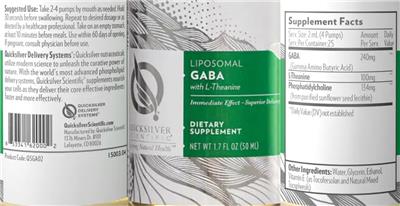 Photo of the Quicksilver Scientific Liposomal GABA label