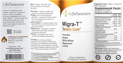 Photo of the LifeSeasons Migra-T label