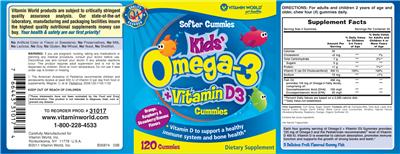 Kids' Omega-3 + Vitamin D3 Gummies