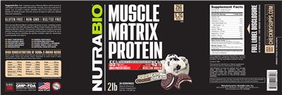 Muscle Matrix Protein Ice Cream Cookie Dream