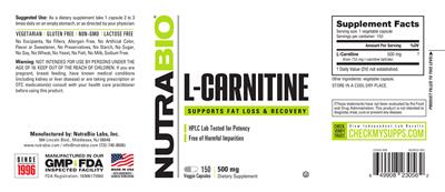 l carnitine weight loss fda L-Carnitine 500 mg (Label) | Dietary Supplement Label Database (DSLD) Polysorbate 60 how do you mix Weight:4kg
