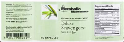 Photo of the Metabolic Maintenance Deluxe Scavengers With CoQ10 label