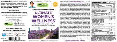 Photo of the ProCaps Laboratories Ultimate Women's Wellness label