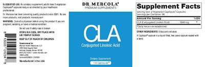 Photo of the Dr. Mercola CLA Conjugated Linoleic Acid label