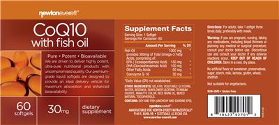 Photo of the NewtonEverett CoQ10 with Fish Oil label