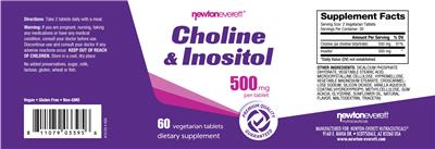 Photo of the NewtonEverett Choline & Inositol label