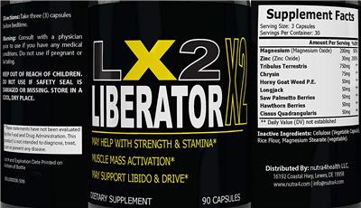 Photo of the nutra4health LX2 Liberator label