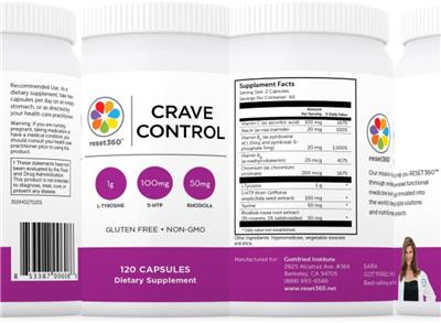 Photo of the Reset360 Crave Control label