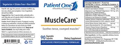 Photo of the Patient One MediNutritionals MuscleCare label