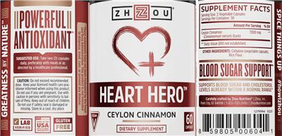 Photo of the ZHOU Heart Hero label