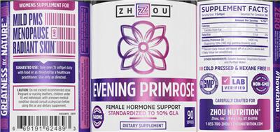 Photo of the ZHOU Evening Primrose label