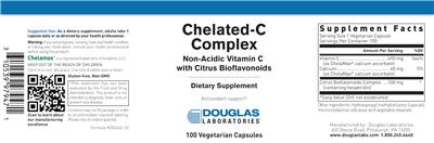 Photo of the Douglas Laboratories Chelated-C Complex label