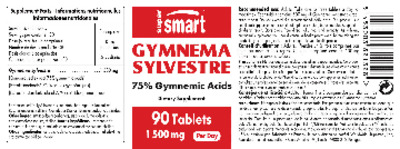 Photo of the SuperSmart Gymnema Sylvestre 1500 mg label