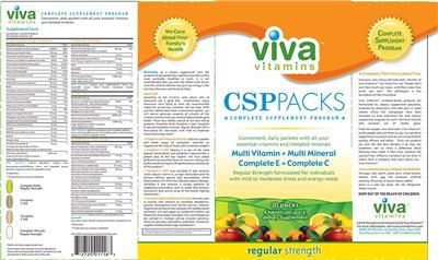 Photo of the Viva Vitamins Complete Minerals - Regular Strength label