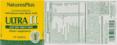Photo of the NaturesPlus Ultra ll label
