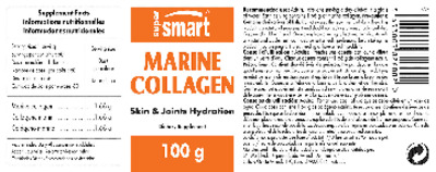 Photo of the SuperSmart Marine Collagen 100 g label