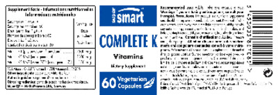 Photo of the SuperSmart Complete K label