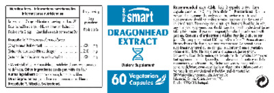 Photo of the SuperSmart Dragonhead Extract label