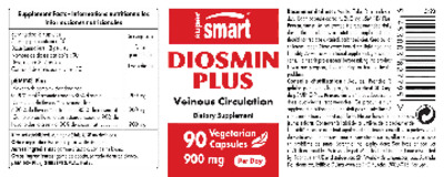Photo of the SuperSmart Diosmin Plus 900 mg label