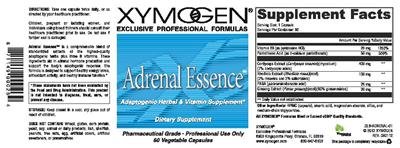 Photo of the XYMOGEN Adrenal Essence label