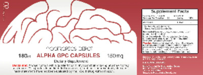 Photo of the Nootropics Depot Alpha GPC Capsules 150 mg label
