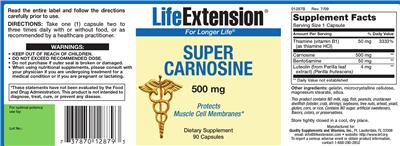 Super Carnosine 500 mg
