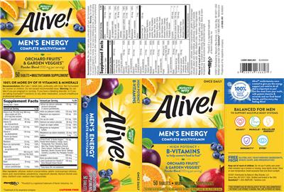 Photo of the Nature's Way Alive! Men's Energy label