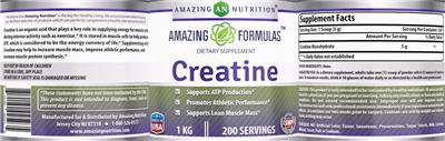 Photo of the AN Amazing Nutrition Amazing Formulas Creatine label