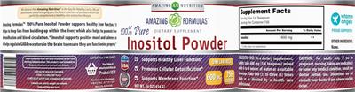 Photo of the AN Amazing Nutrition Amazing Formulas Inositol Powder 600 mg Unflavored label