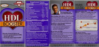 Photo of the Enzymatic Therapy HDL Booster label