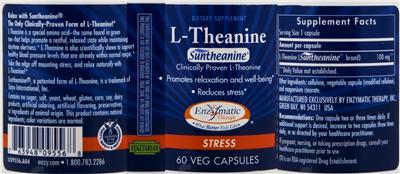 Photo of the Enzymatic Therapy L-Theanine label