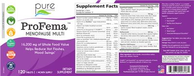Photo of the Pure Essence ProFema label