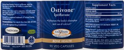Photo of the Enzymatic Therapy Ostivone Ipriflavone label