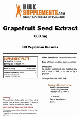 Grapefruit Seed Extract 600 mg