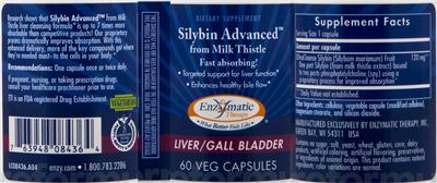 Photo of the Enzymatic Therapy Silybin Advanced From Milk Thistle label