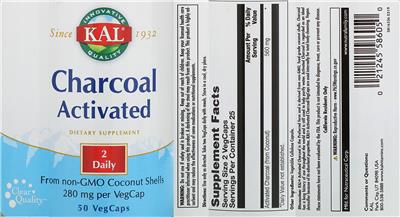 Photo of the KAL Charcoal Activated label