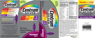 Photo of the Centrum Centrum Silver Women 50+ label