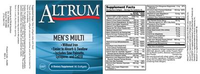 Photo of the Altrum Men's Multi label