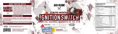 Photo of the Axe & Sledge Supplements Ignition Switch Watermelon Lemonade label