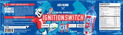 Photo of the Axe & Sledge Supplements Ignition Switch ICEE Blue Raspberry label