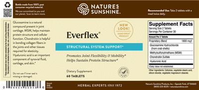 Photo of the Nature's Sunshine Everflex label