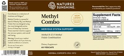 Photo of the Nature's Sunshine Methyl Combo label
