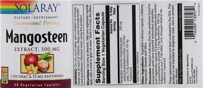 Mangosteen Extract 500 mg