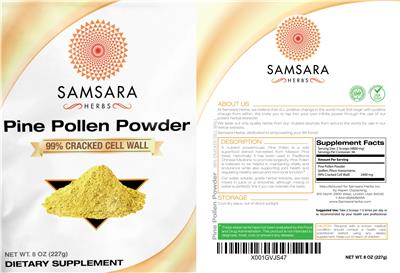 Pine Pollen Powder 99% Cracked Cell Wall