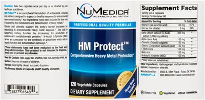 Photo of the NuMedica HM Protect label