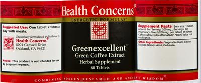 Photo of the Health Concerns Greenexcellent label