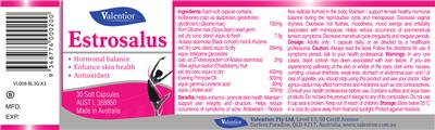 Photo of the Valentior Estrosalus label