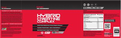 Photo of the GNC Pro Performance Hybrid Creatine Complex Fruit Punch label